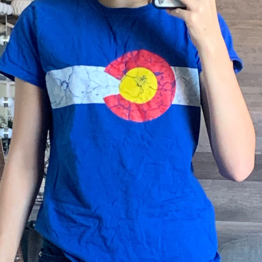 VINTAGE RUSTY COLORADO LOGO SHIR⛷